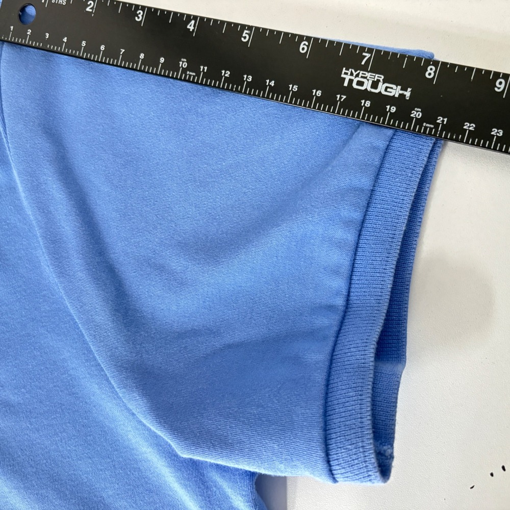 Polo Ralph Lauren Mens XL Custom Fit Short Sleeve Polo Shirt Blue Yellow Pony - Picture 8 of 9